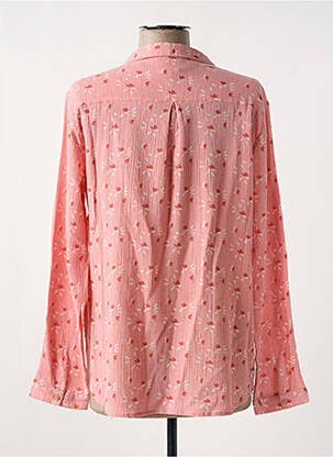 Chemisier tissage crêpe manches longues rose DES PETITS HAUTS femme