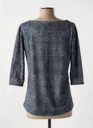Top stretch manches 3/4 gris HENRIETTE D'AMOUR femme
