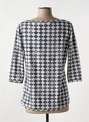 Top stretch manches 3/4 gris HENRIETTE D'AMOUR femme