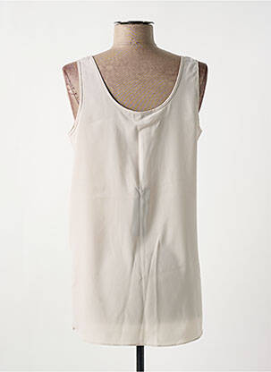 Tunique sans manche tissage crêpe gris CREA CONCEPT femme