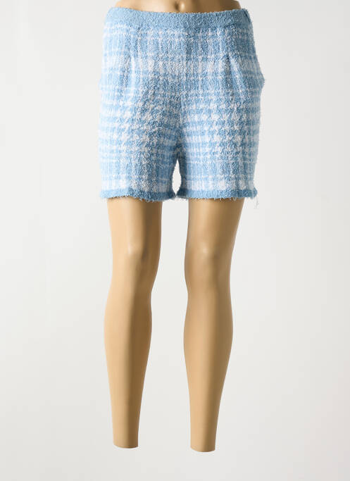 Short taille élastique taille haute bleu B.YU femme