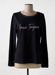 Top coupe cintrée manches longues noir MISE AU GREEN femme