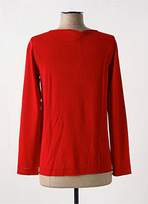 Pull col bateau manches longues rouge LE BOUDOIR D'EDOUARD femme