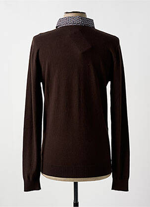 Pull manches longues manches longues marron MISE AU GREEN homme