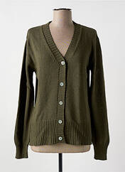 Gilet manches longues vert LE BOUDOIR D'EDOUARD pour femme seconde vue