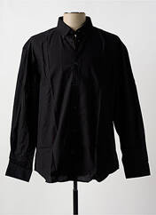 Chemise manches longues noir BOSTON pour homme seconde vue