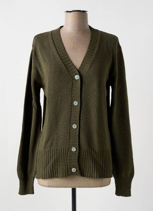 Gilet manches longues vert LE BOUDOIR D'EDOUARD pour femme