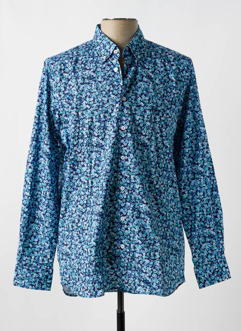 Chemise manches longues bleu MISE AU GREEN pour homme