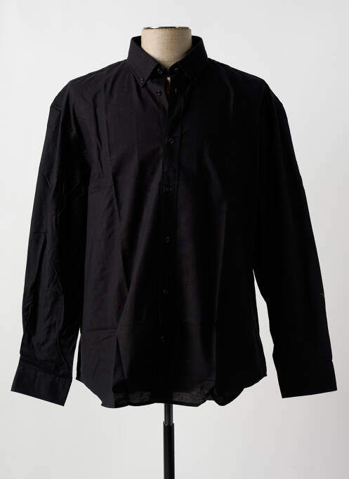Chemise manches longues noir BOSTON pour homme