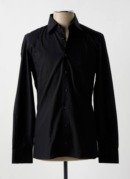 Chemise manches longues noir JUPITER pour homme