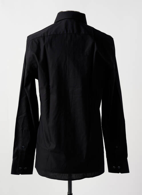 Chemise manches longues noir JUPITER pour homme