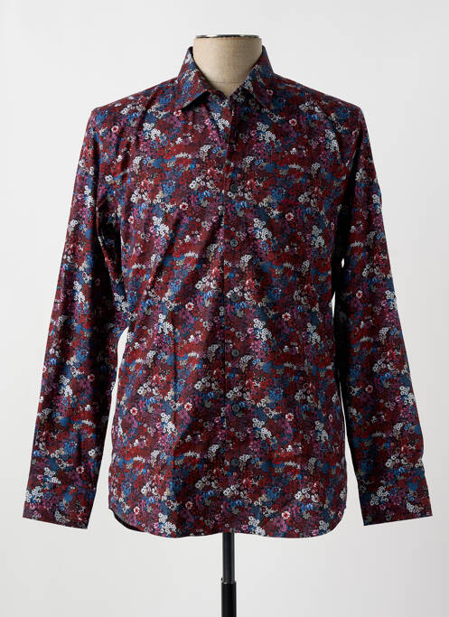 Chemise manches longues rouge MISE AU GREEN pour homme