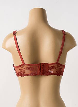 Soutien-gorge effet matière satinée haut soutien-gorge emboitant marron AUBADE femme