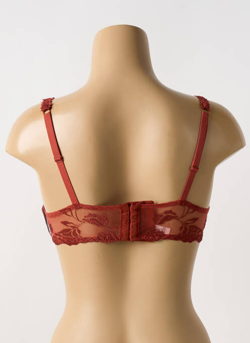 Soutien-gorge effet matière satinée haut soutien-gorge emboitant marron AUBADE femme