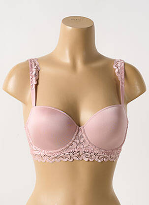 Soutien-gorge effet matière satinée haut soutien-gorge moulé rose MARIE JO femme