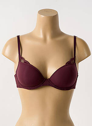 Soutien-gorge effet matière satinée haut soutien-gorge moulé violet MARIE JO femme