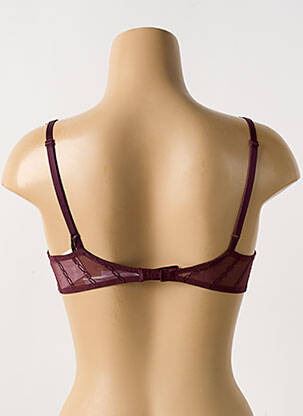 Soutien-gorge effet matière satinée haut soutien-gorge moulé violet MARIE JO femme