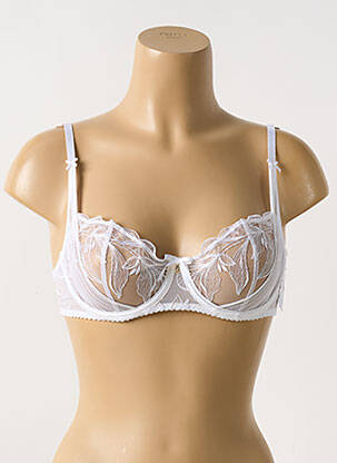 Soutien-gorge effet matière satinée haut soutien-gorge emboitant blanc AUBADE femme