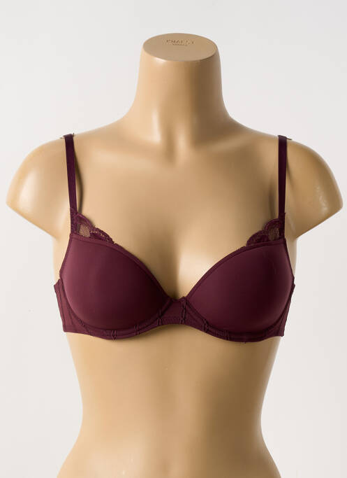Soutien-gorge effet matière satinée haut soutien-gorge moulé violet MARIE JO femme