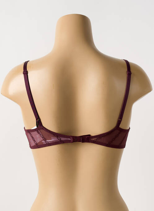 Soutien-gorge effet matière satinée haut soutien-gorge moulé violet MARIE JO femme