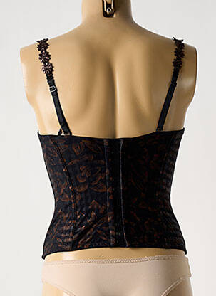 Corset haut soutien-gorge balconnet noir MARIE JO femme