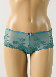 Shorty effet matière satinée vert AUBADE femme