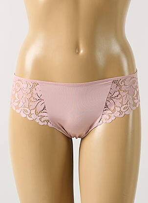 Tanga effet matière satinée rose MARIE JO femme