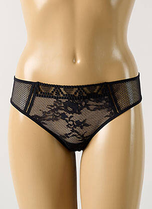 Shorty effet matière satinée noir PASSIONATA femme