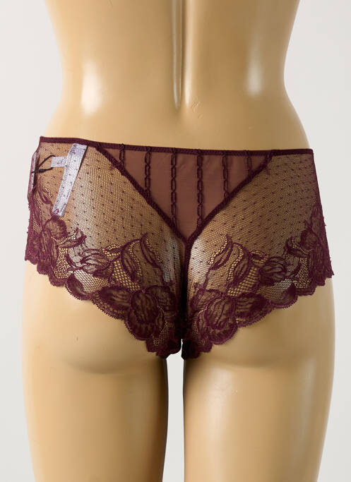 Shorty effet matière satinée violet MARIE JO femme