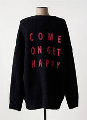 Gilet manches longues noir HAPPY pour femme seconde vue