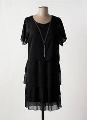 Robe mi-longue noir HALOGENE pour femme seconde vue