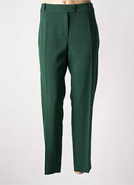 Pantalon droit stretch taille normale vert HIPPOCAMPE femme