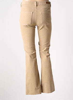 Pantalon flare stretch taille normale beige HAPPY femme