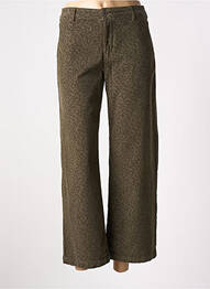 Pantalon 7/8 stretch taille normale vert HAPPY femme