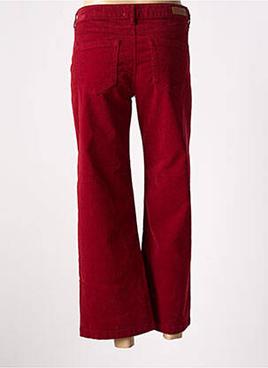 Pantalon 7/8 stretch taille normale rouge HAPPY femme
