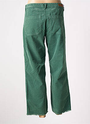 Pantalon 7/8 taille haute taille haute vert HAPPY femme