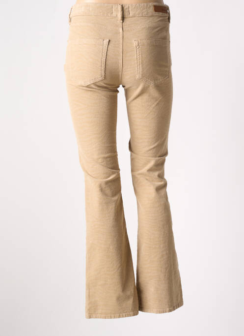 Pantalon flare stretch taille normale beige HAPPY femme
