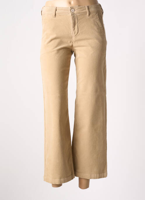 Pantalon 7/8 beige HAPPY pour femme