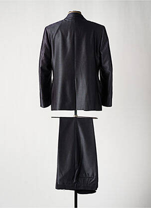Costume de cérémonie fermeture zippée sous rabat boutonné gris GUY LAURENT homme