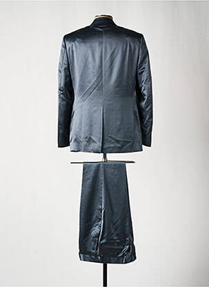 Costume de cérémonie fermeture zippée sous rabat boutonné gris GUY LAURENT homme