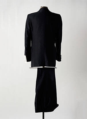 Costume de cérémonie fermeture zippée sous rabat boutonné noir BARBERINI homme
