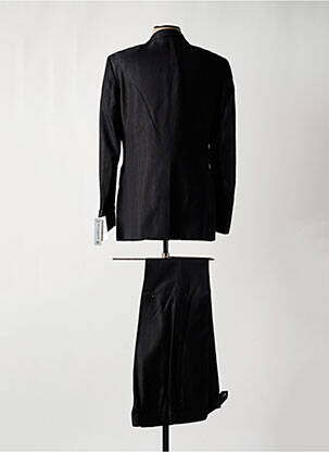 Costume de cérémonie fermeture zippée sous rabat boutonné noir GUY LAURENT homme