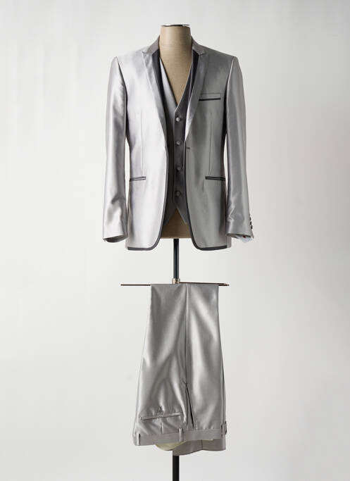 Costume de cérémonie gris STUDIO MILANO pour homme