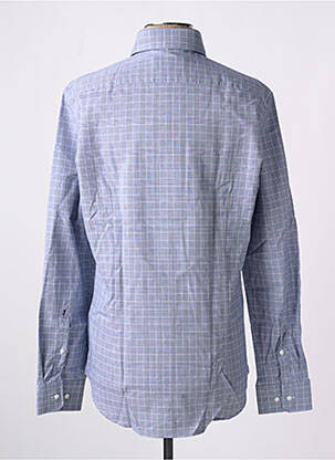 Chemise manches longues manches longues bleu SEIDEN STICKER homme