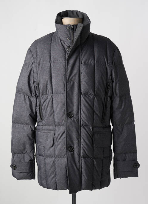 Doudoune fermeture zippée sous rabat pressionné sans capuche gris PAUL & SHARK homme
