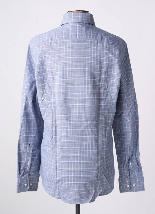 Chemise manches longues bleu SEIDEN STICKER pour homme