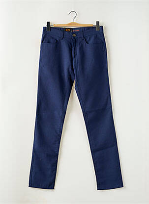 Pantalon slim stretch taille normale bleu TRUSSARDI JEANS homme