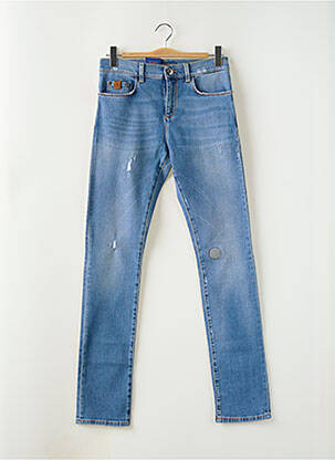 Jeans coupe slim stretch taille normale bleu TRUSSARDI JEANS homme