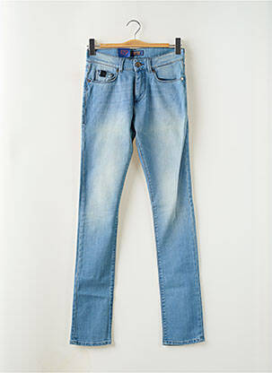 Jeans coupe slim stretch taille normale bleu TRUSSARDI JEANS homme