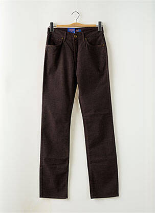 Pantalon droit stretch taille normale marron TRUSSARDI JEANS homme